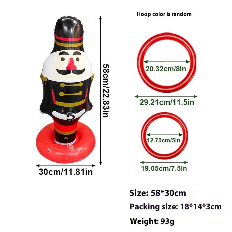PVC inflatable throwing toy in character design options for teenagers
