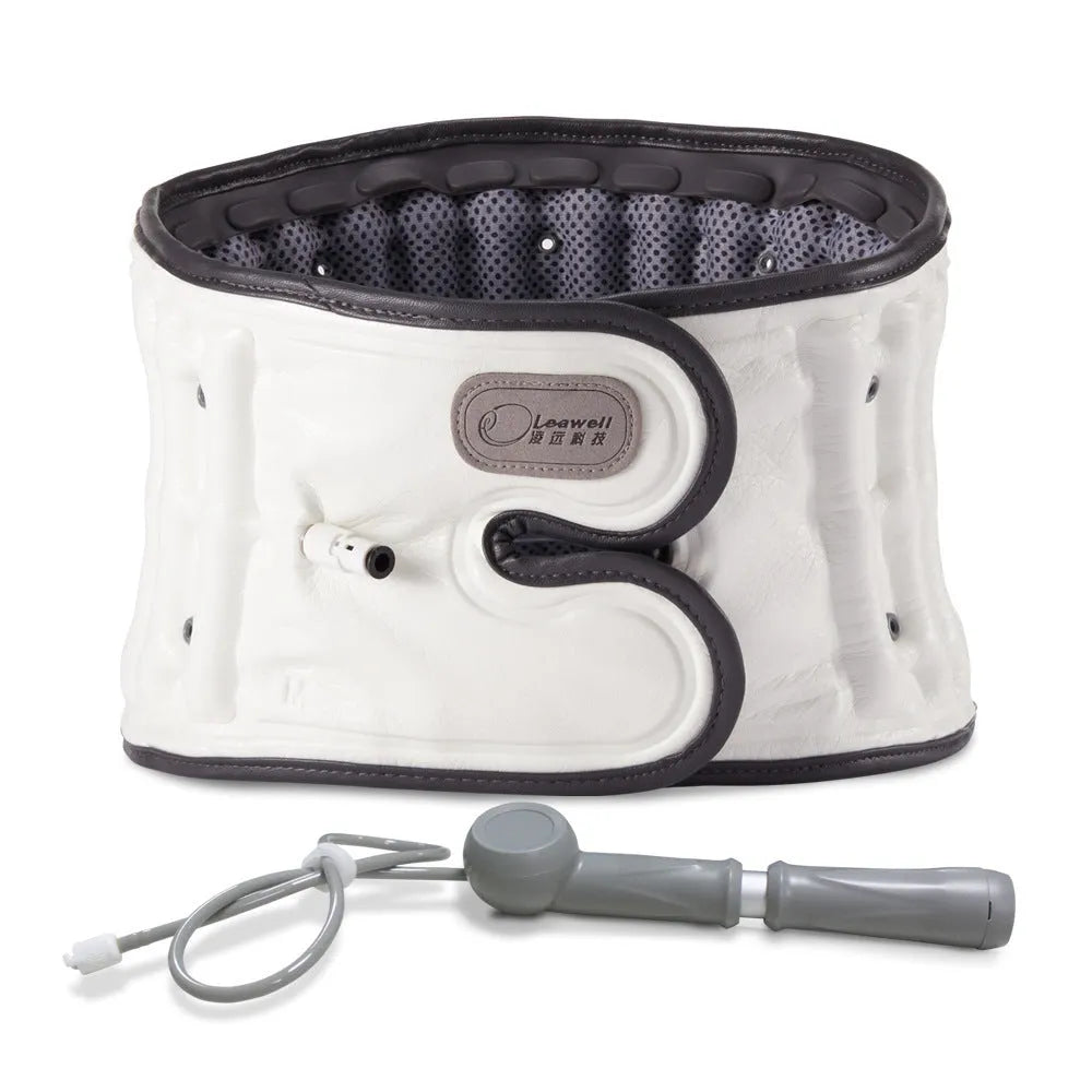 Automatic inflation lumbar waist supporter in PU material with 220V plug