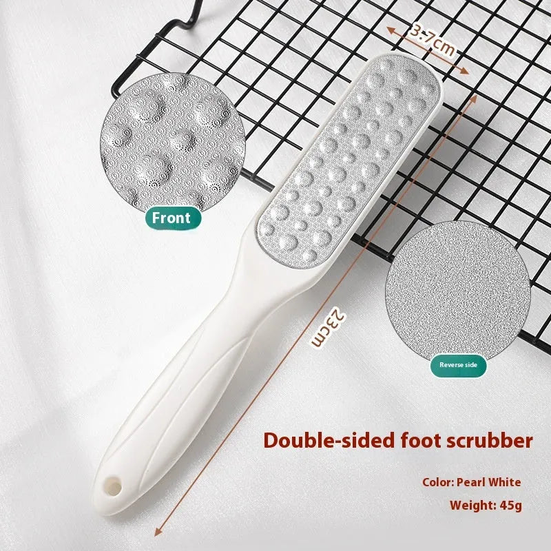 Stainless steel foot grinder with double-sided sandpaper file surface for foot repair