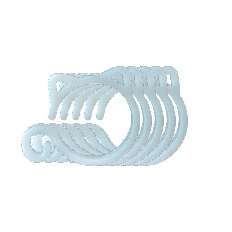 Cat-shaped plastic gardening clip in four colours for plant support