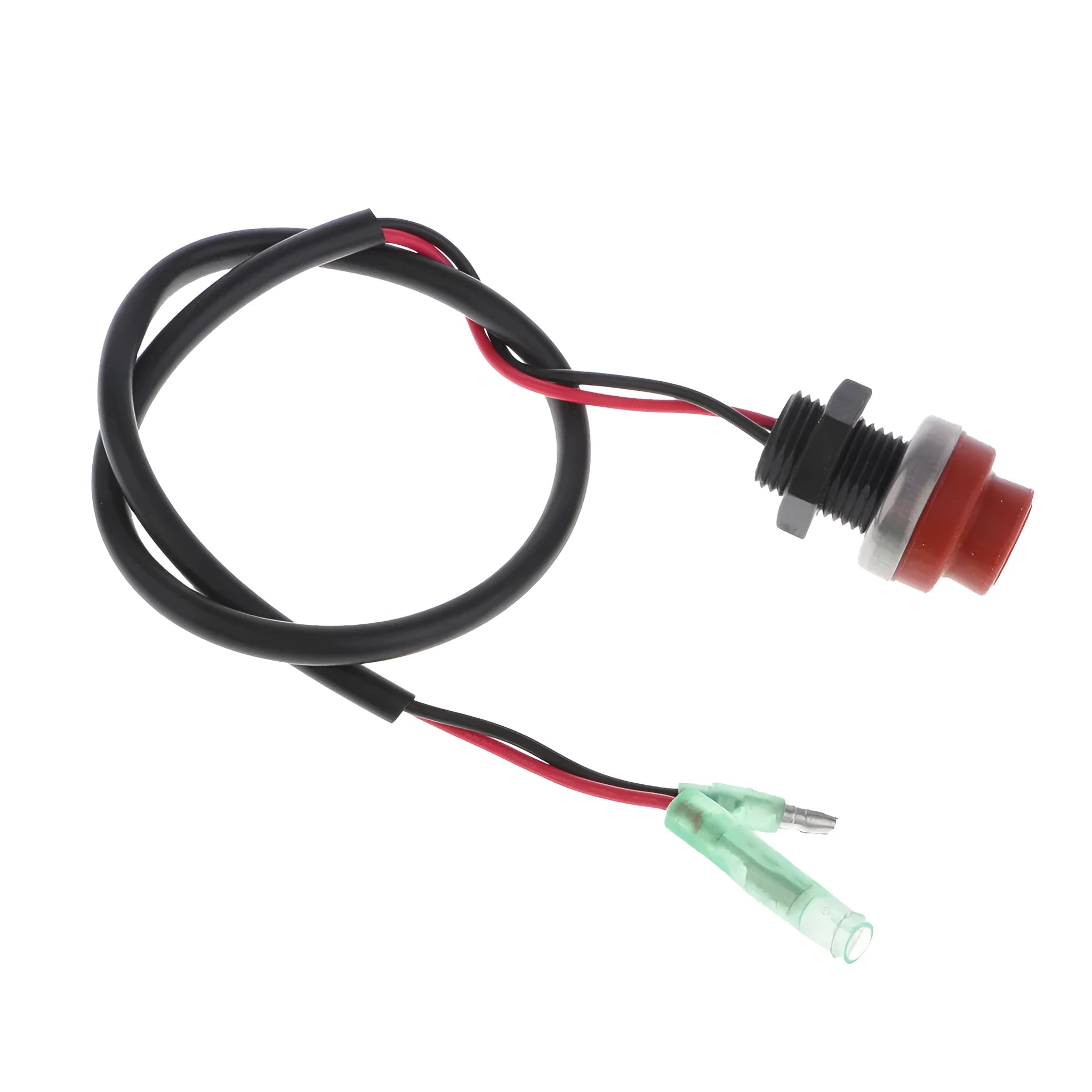 YAMAHA marine engine emergency stop kill switch with coiled safety lanyard.