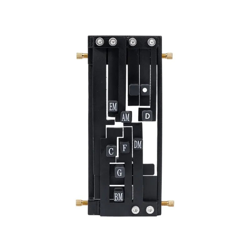 Automatic guitar chord changer device for beginners with black double chord mechanism