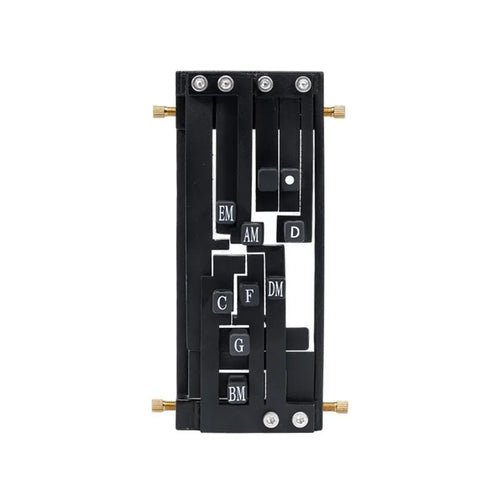Automatic guitar chord changer device for beginners with black double chord mechanism