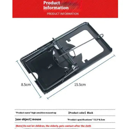 Automatic mouse trap cage for indoor rodent control in three sizes