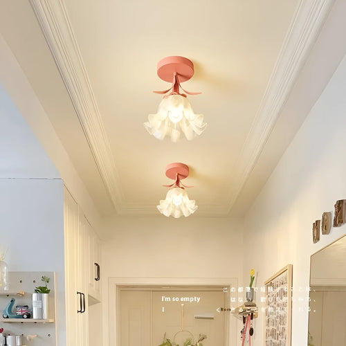 Cream coloured modern LED corridor aisle light with three-colour changing and dimming controls.