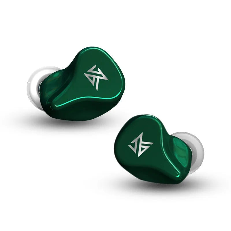 Black or Green Z1 true wireless Bluetooth in-ear headphones with charging case