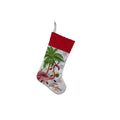 Flamingo design Christmas stocking decoration pendant in cloth material