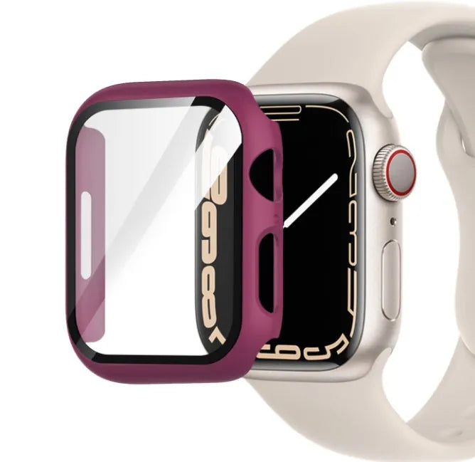 Transparent PC tempered film watch case for Apple Watch in multiple colour options