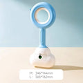 White blue ABS dog pooper scooper with cloud-shaped jaws for outdoor waste collection