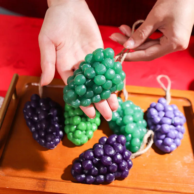 Purple and green grape cluster handmade soap bar weighing 80g