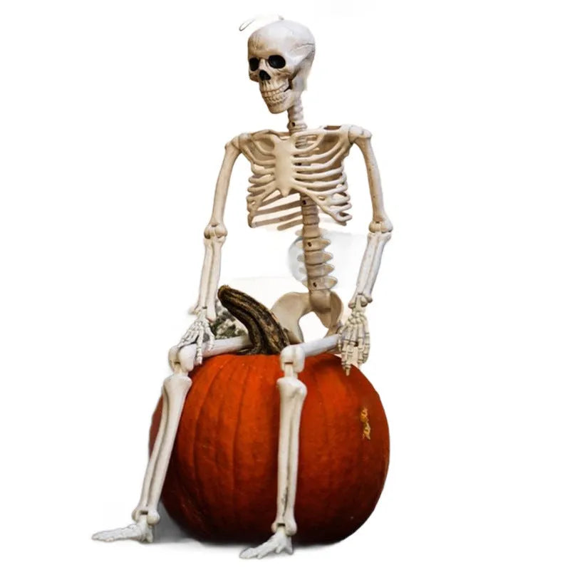 90cm movable joint plastic skeleton model for Halloween outdoor decoration with articulated posing