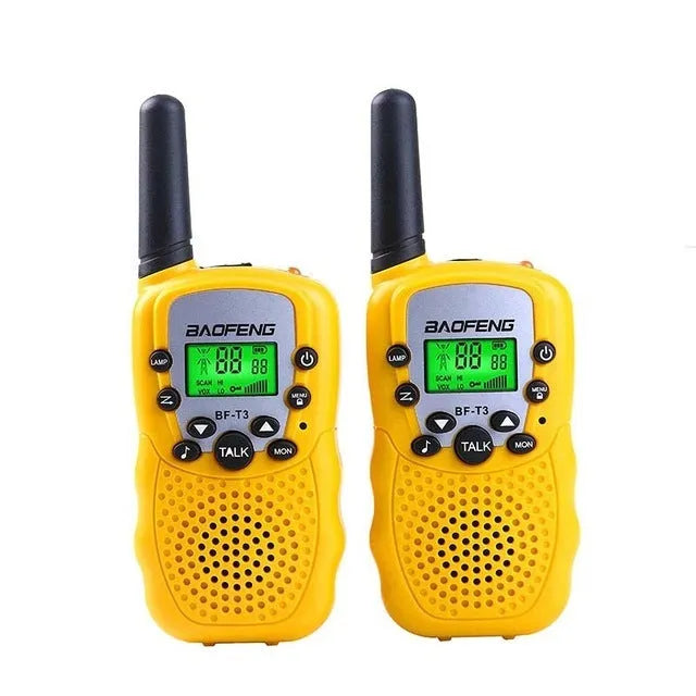 Children's walkie talkie handheld station in various colours with 22-channel capability