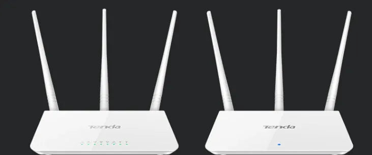 White coloured wireless router with US design style for dual-band home networking.
