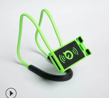 White 360-degree rotating universal smartphone holder on a table