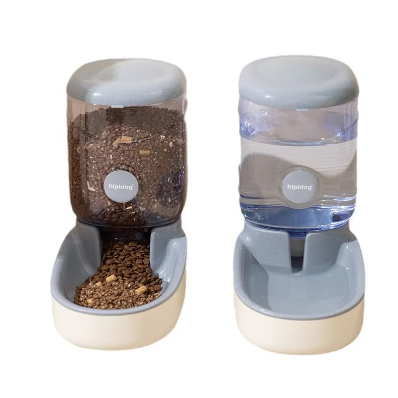 Automatic pet drinker with 3.8L capacity in blue, green, grey, or pink colour options