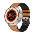 K9 smart watch with round screen showing health metrics and NFC payment capability