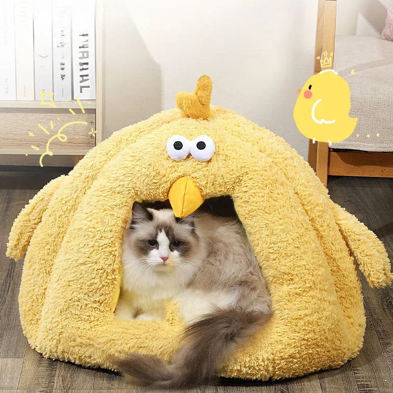 Cold-proof warm cat nest in size L (60x45cm) for fall and winter, suitable for cats and small chickens, shown as a pet mat