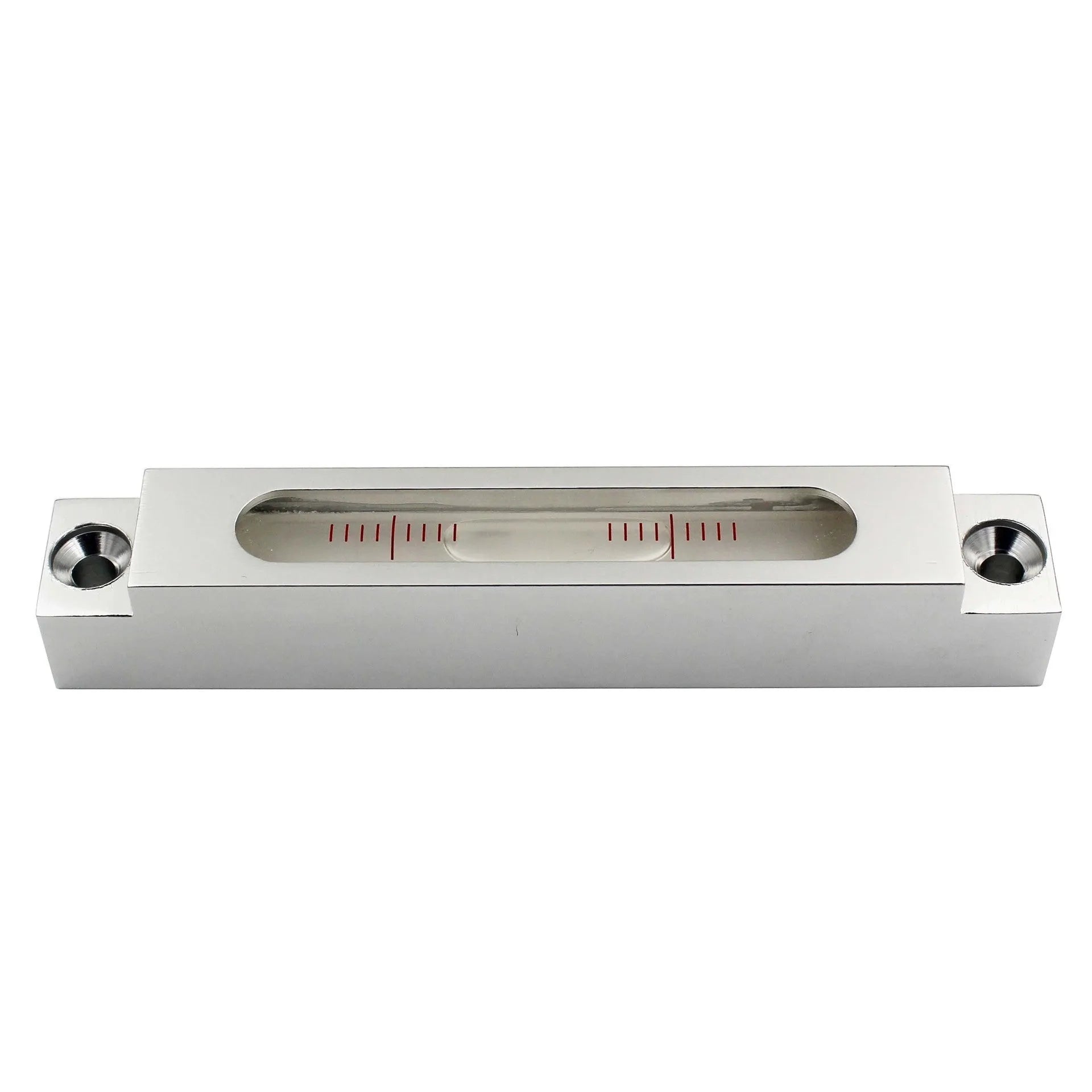 132mm long metal mini spirit level with glass vial for precision measurement