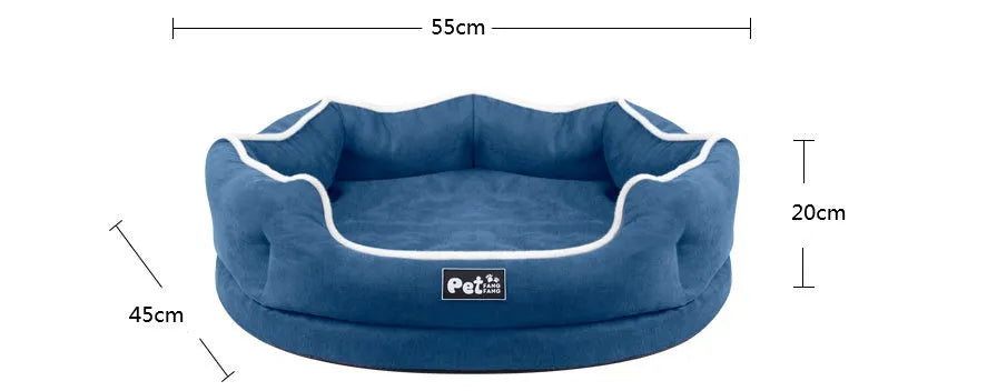 Removable pet bed mattress in grey cloth with tear and bite resistant fabric for cats and dogs S size
