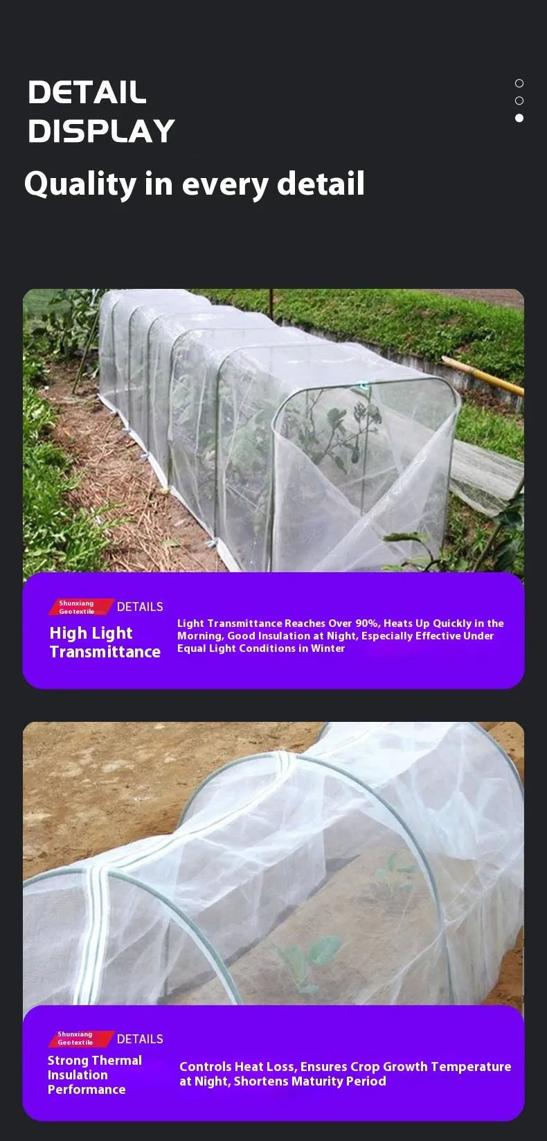 4×8 metre transparent plastic greenhouse film for cold-proof vegetable shed covering