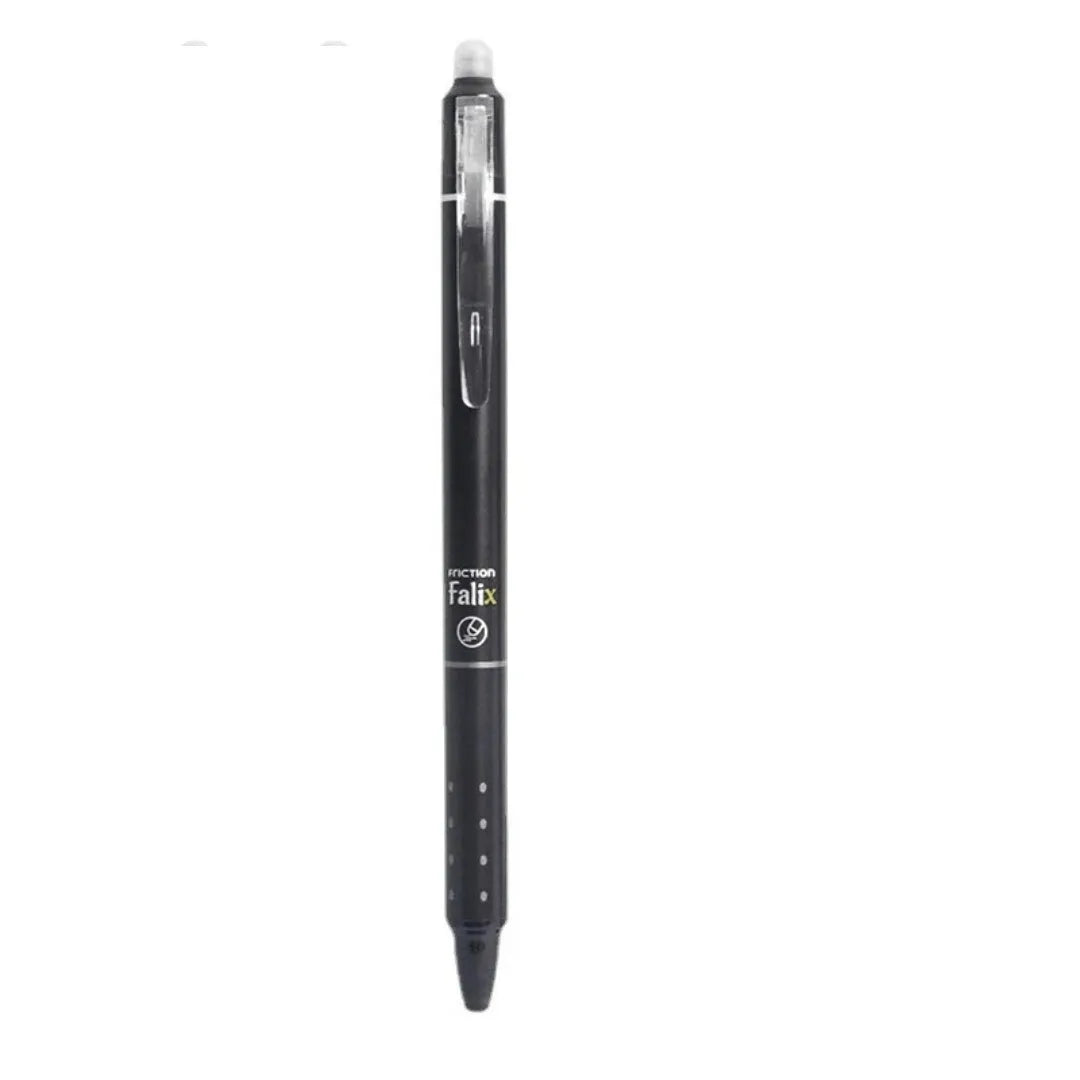 Hot Erasable Push Gel Pen with 0.5mm stainless steel nib and plastic shell for students.