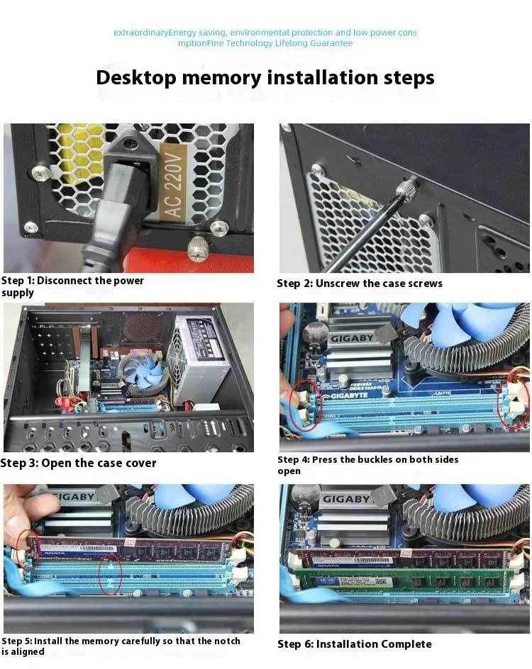Desktop DDR3 4GB 1600MHz memory module for AMD computer upgrades
