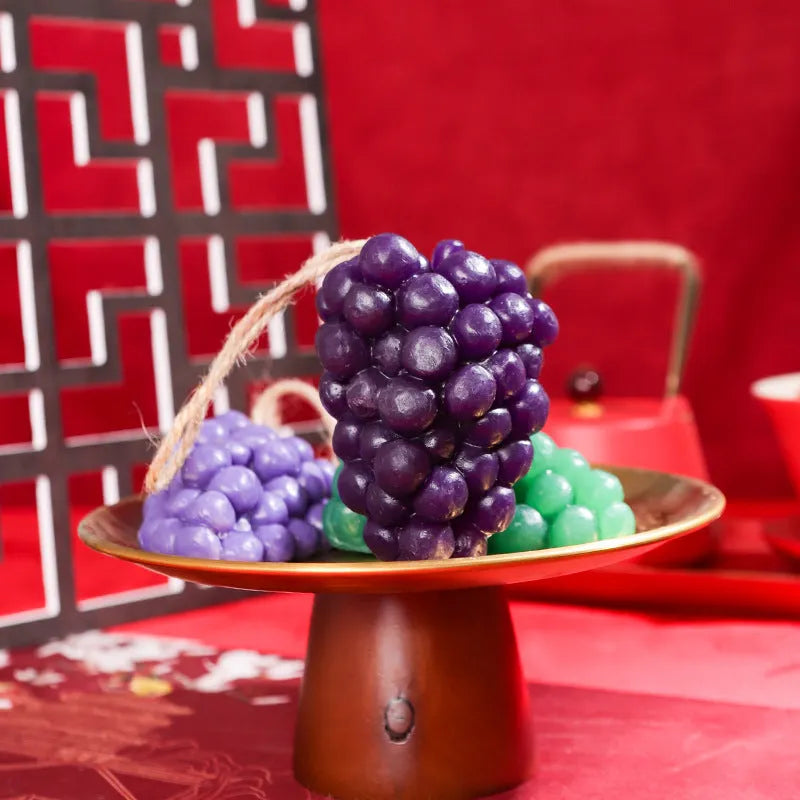 Purple and green grape cluster handmade soap bar weighing 80g