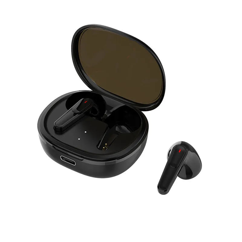 Black PRO30 Bluetooth in-ear headphones with noise reduction technology