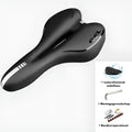 Thickened silicone bicycle saddle cushion with waterproof cover and maintenance tools