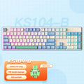 104-key mechanical keyboard in multiple colour options with RGB lighting and wired connection