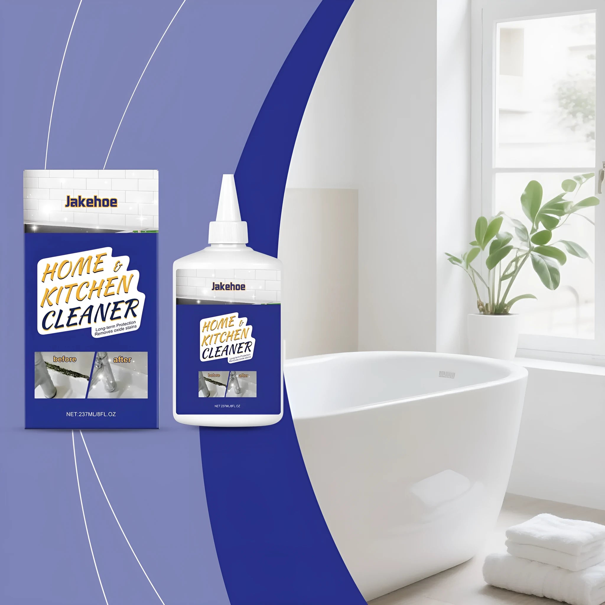 237ml household decontamination gel bottle for kitchen and bathroom cleaning