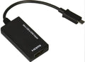 Black DisplayPort to HDMI adapter cable measuring 12cm length with ABS plastic housing