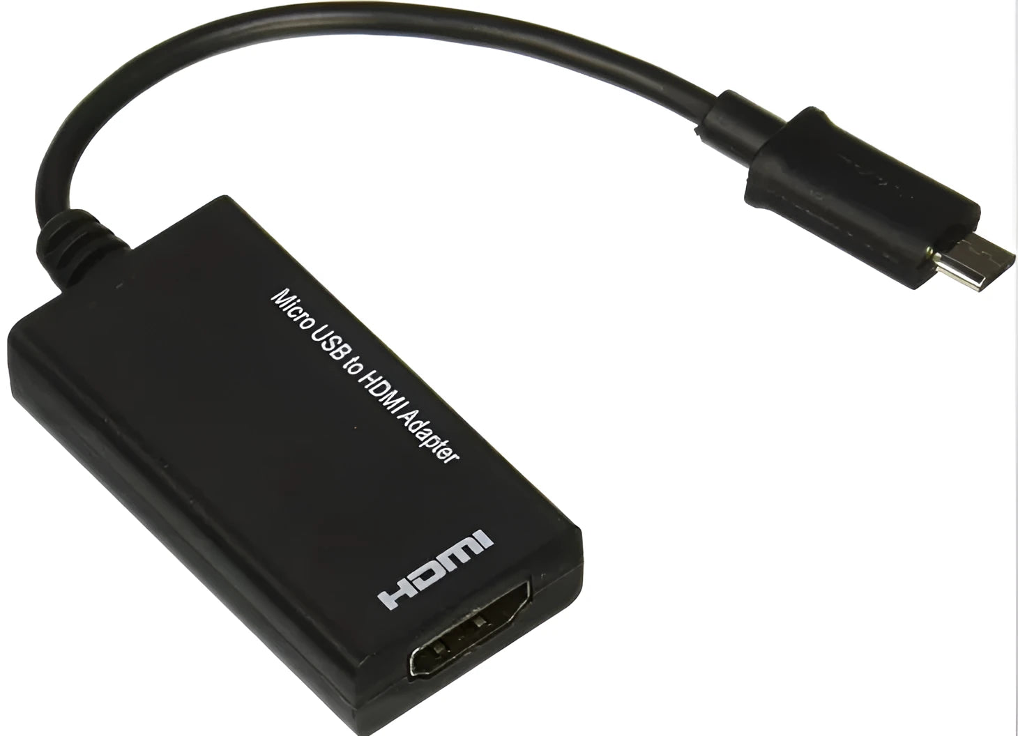 Black DisplayPort to HDMI adapter cable measuring 12cm length with ABS plastic housing