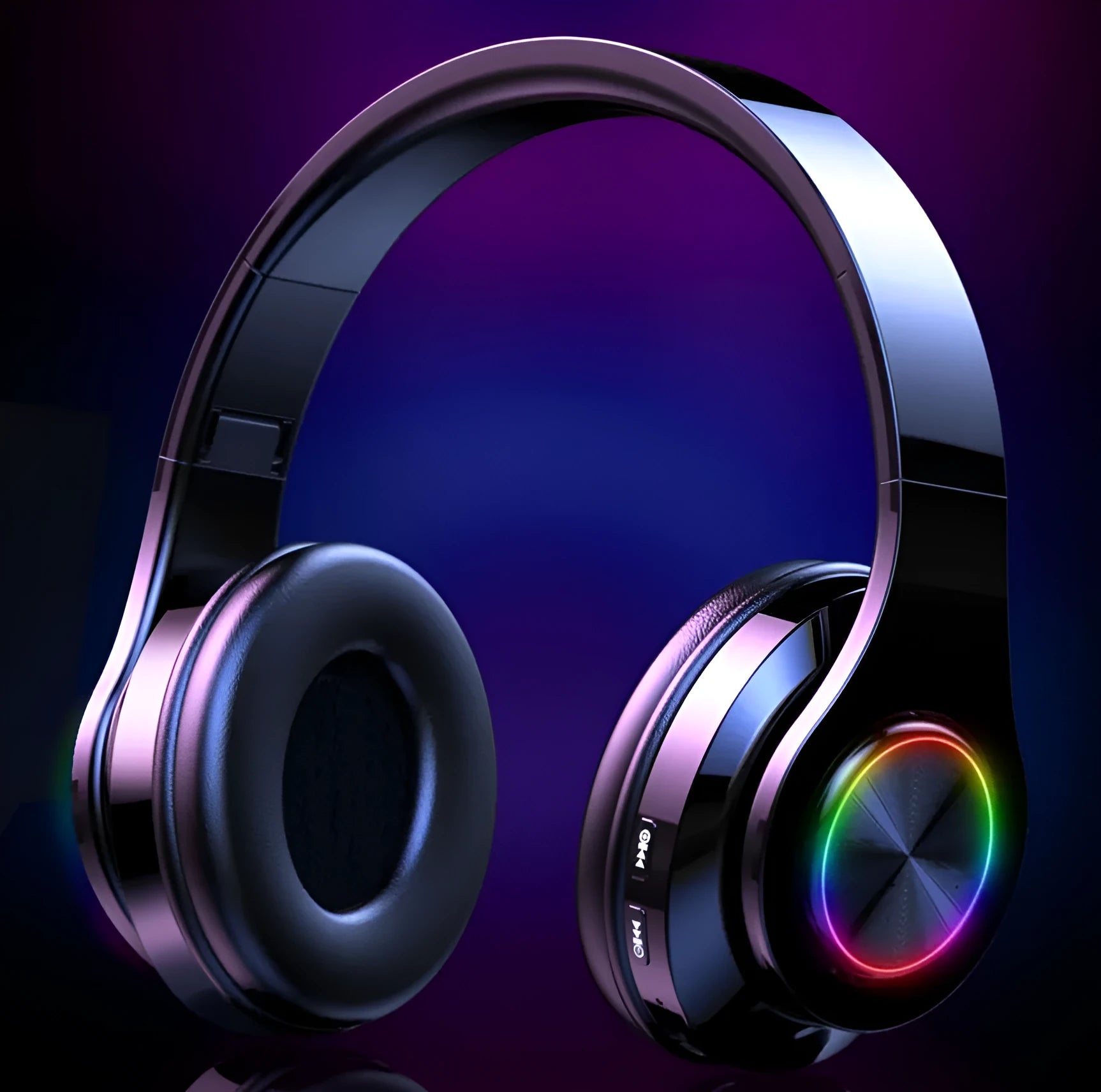 T6 wireless Bluetooth headset for hands-free calls and music listening.
