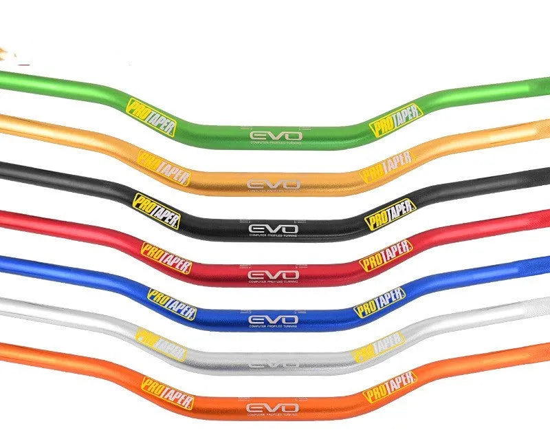Orange aluminium motorcycle handlebar with 28mm diameter for scrambling bikes