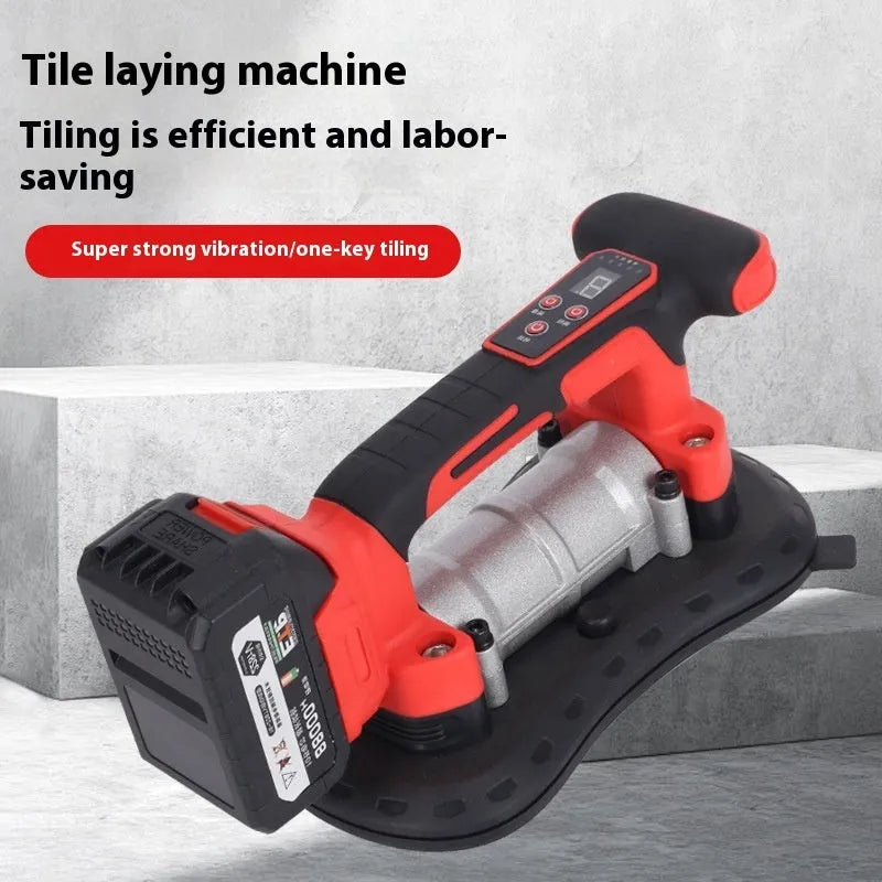 21V automatic tile laying machine with suction pad for ceramic and floor tile installation.