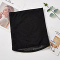 Thin mesh belly band body sculpting strap for postpartum waist trimming in black or skin colour