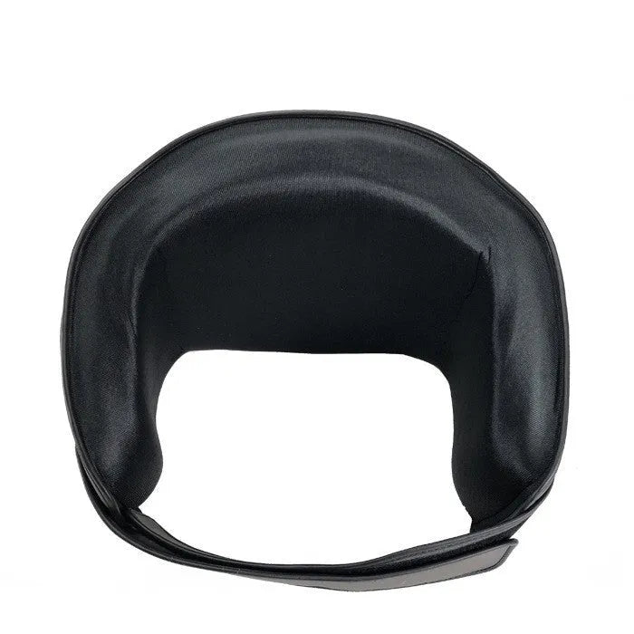 Dark grey Sanda boxing chest protection target showing thickened foam waist guard for martial arts training.
