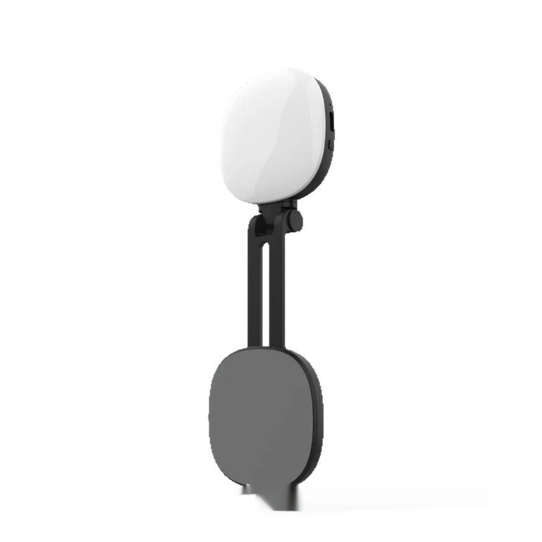 Black mobile phone magnetic selfie fill light with adjustable three-colour temperature settings