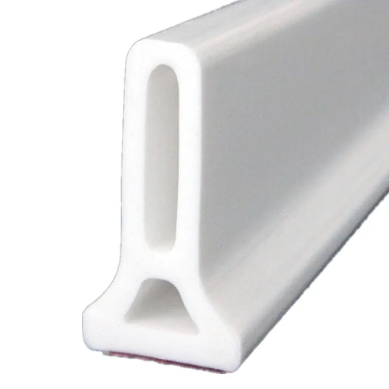 Flexible TPE bathroom water blocking strip for shower room dry wet separation in black, white, or grey