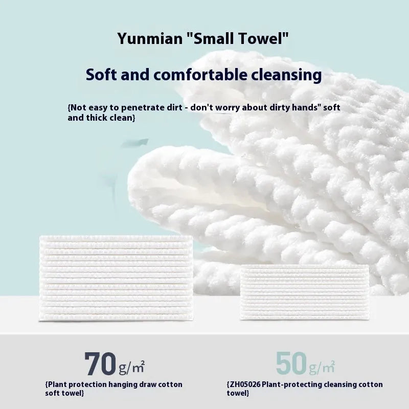 Disposable soft towel roll face cloth with hanging removable design, 100 sheets per pack