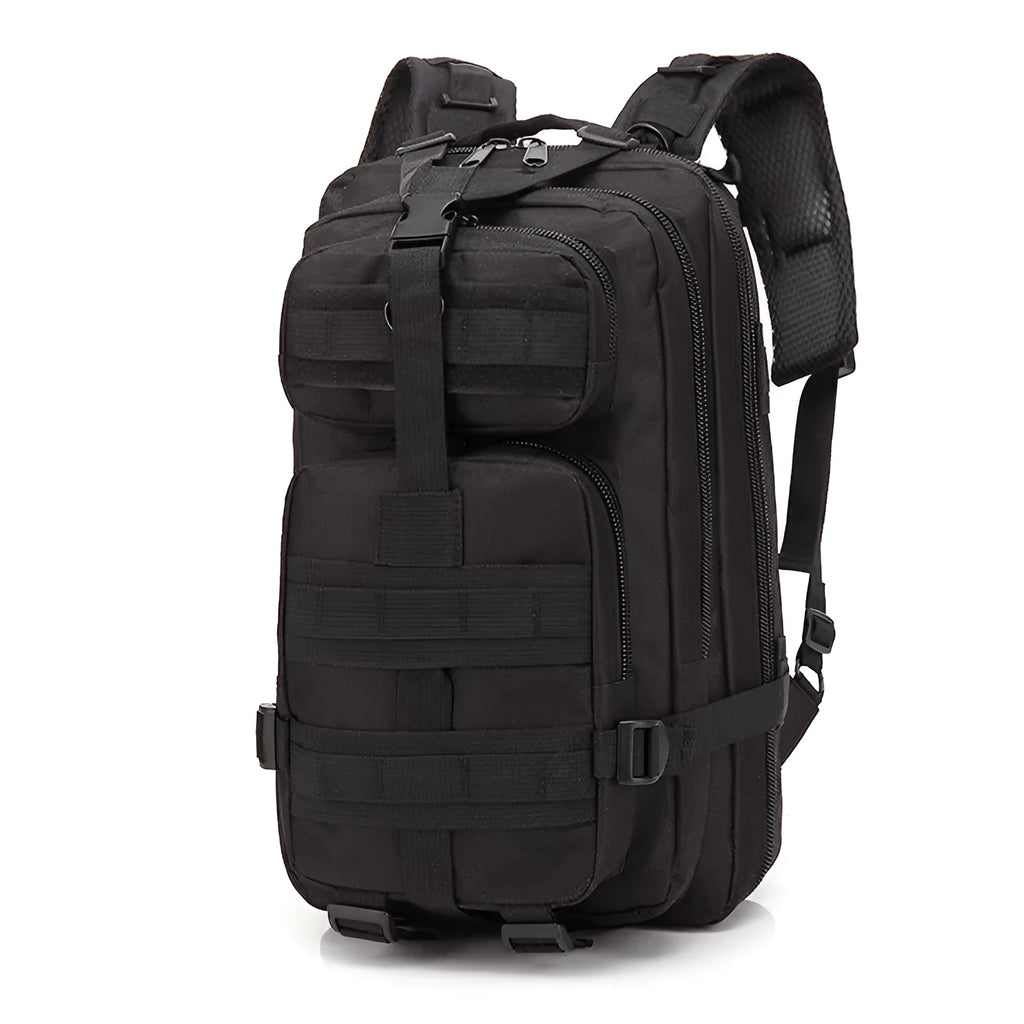 Large capacity off-road hiking backpack in tactical colour with air pillow shoulder straps