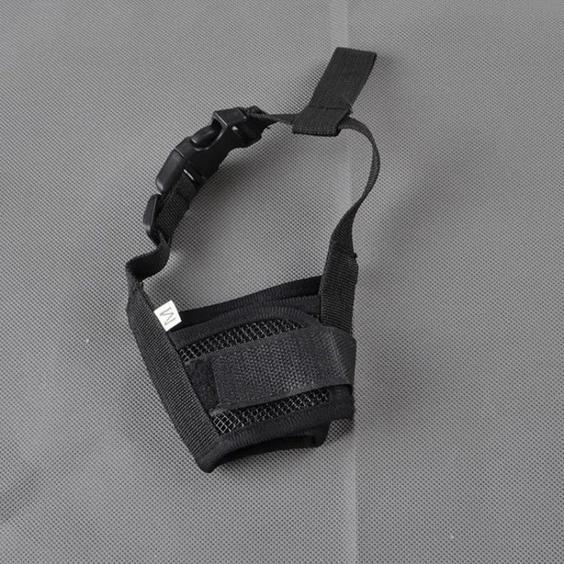 Adjustable plastic dog muzzle in multiple colours for biting and barking control
