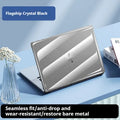 Transparent protective shell case for MacBook Air and Pro laptops in clear and tinted black options