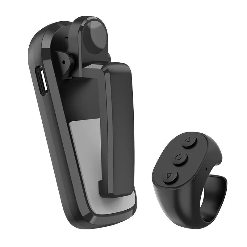 Wireless page turner remote control with clicker for tablets and e-readers in black, white, or pink