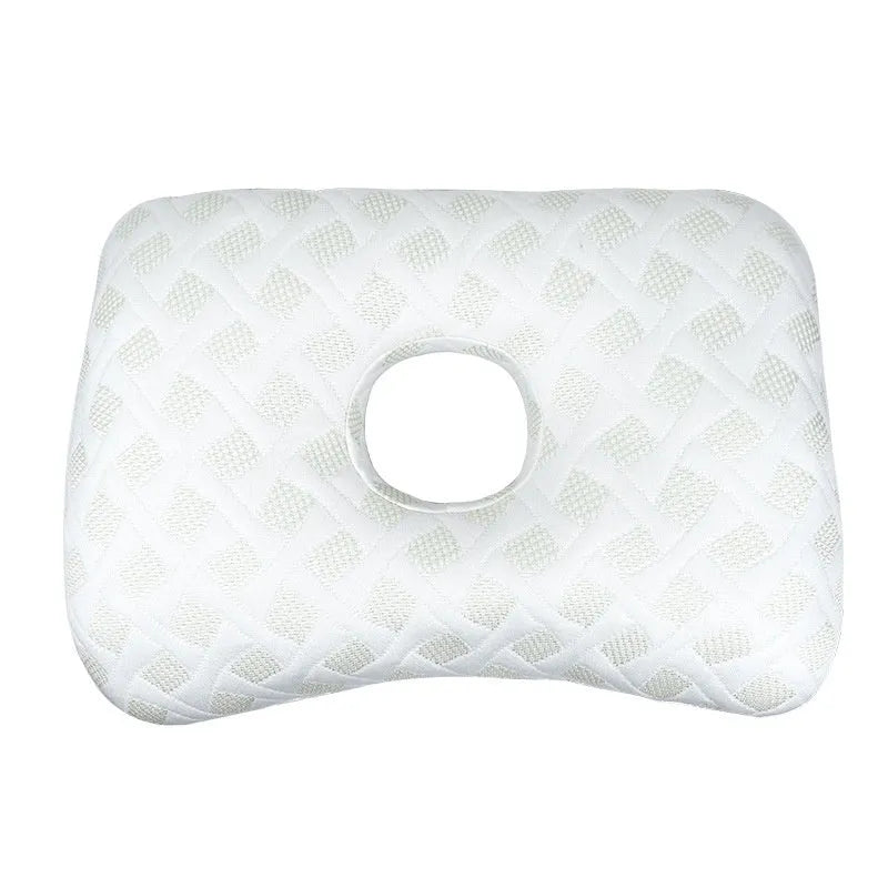 Beauty salon single hole ear pillow for adult facial treatments in 39x28x6cm size with detachable pillowcase