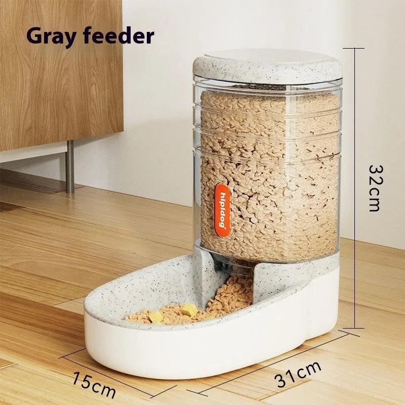 Automatic pet drinker with 3.8L capacity in blue, green, grey, or pink colour options