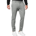 Men's slim-fit tapered chino trousers in Army Green colour, showing zipper fly and casual styling.