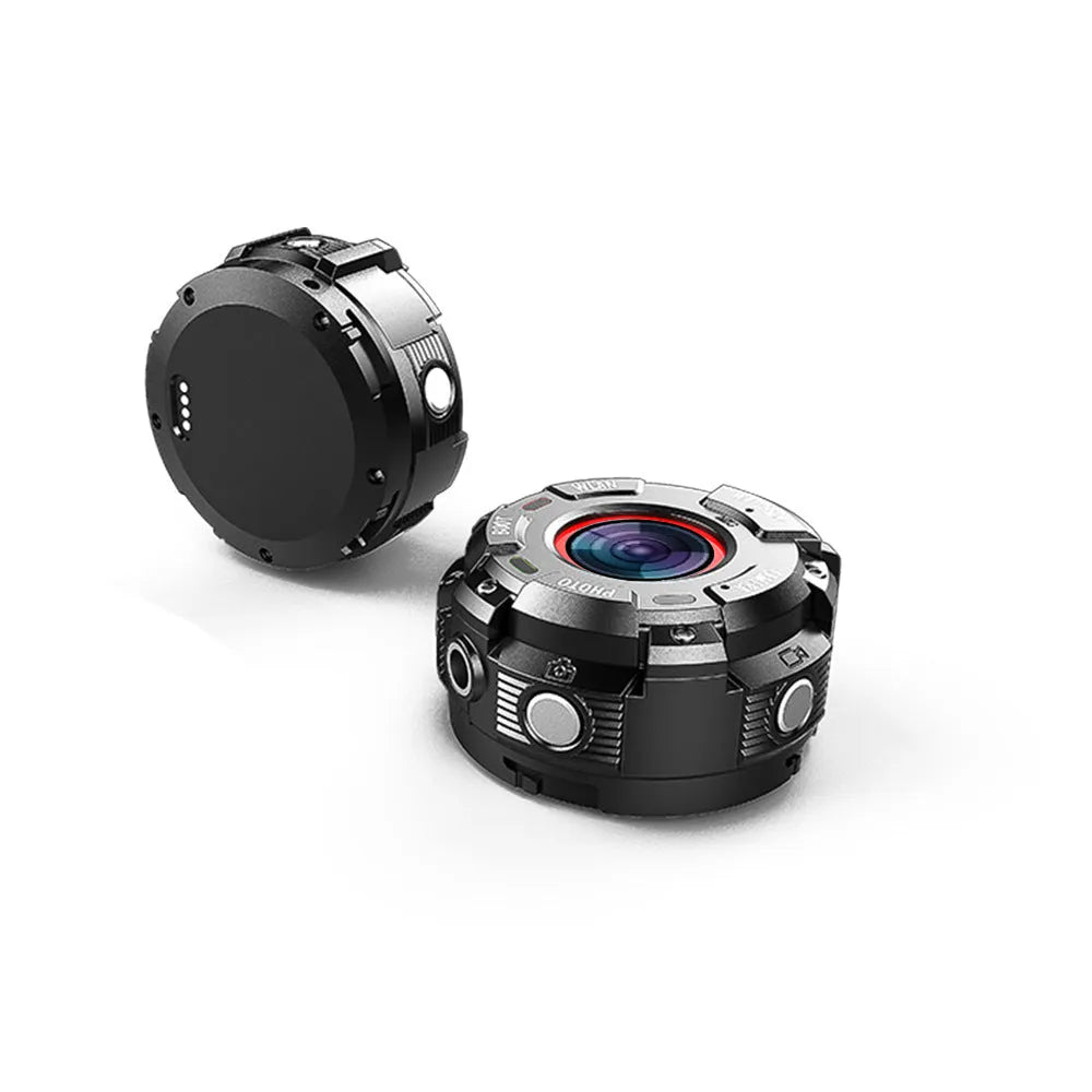 Black waterproof sports digital camera with 8MP resolution and compact design