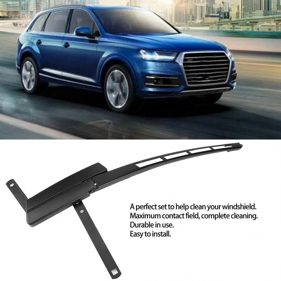 Right front wiper arm for Audi Q7 2007-2016 in black aluminium alloy with plastic shell